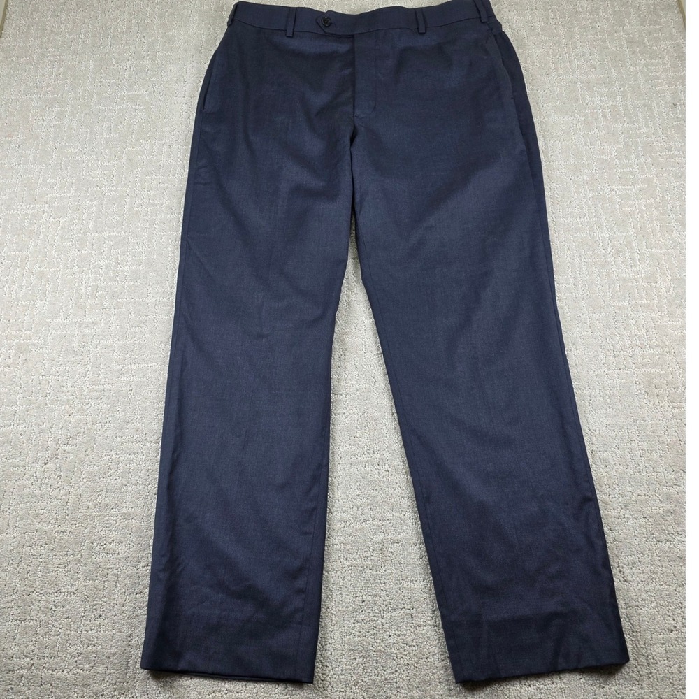 Brooks Brothers BrooksFlex Madison Fit Navy Wool Reda Flexo Dress Pants 37x30